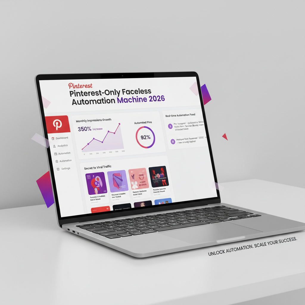 Pinterest Automation Product Mockup